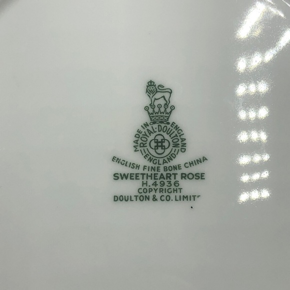 Royal Doulton Dining Pieces “Sweetheart Rose” Fine Bone China, Made in England - Picture 8 of 10